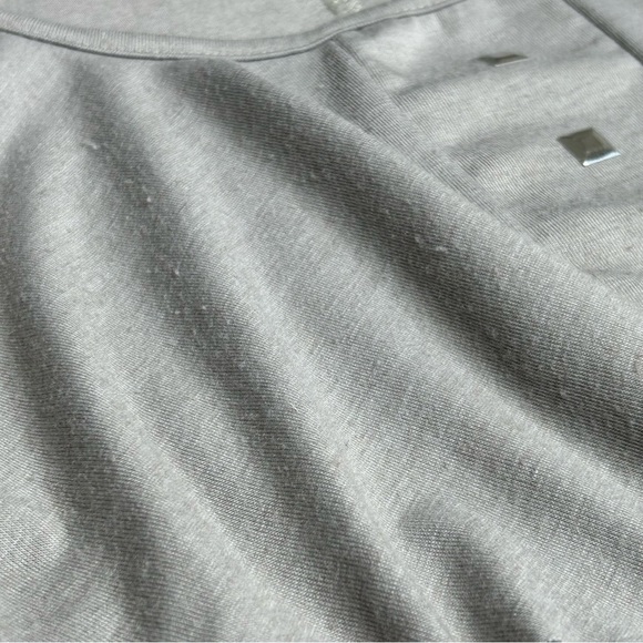 Annalee + Hope Ruffled Spaghetti Strap Gray Large Top - Picture 4 of 8